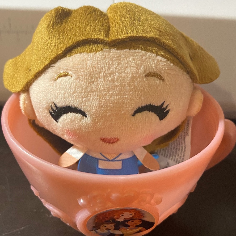 Disney Princess Tea Cup Mini Collectible Plush Series 3 ~ Belle